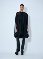 Rick Owens Draped Sheer Overlay Dress