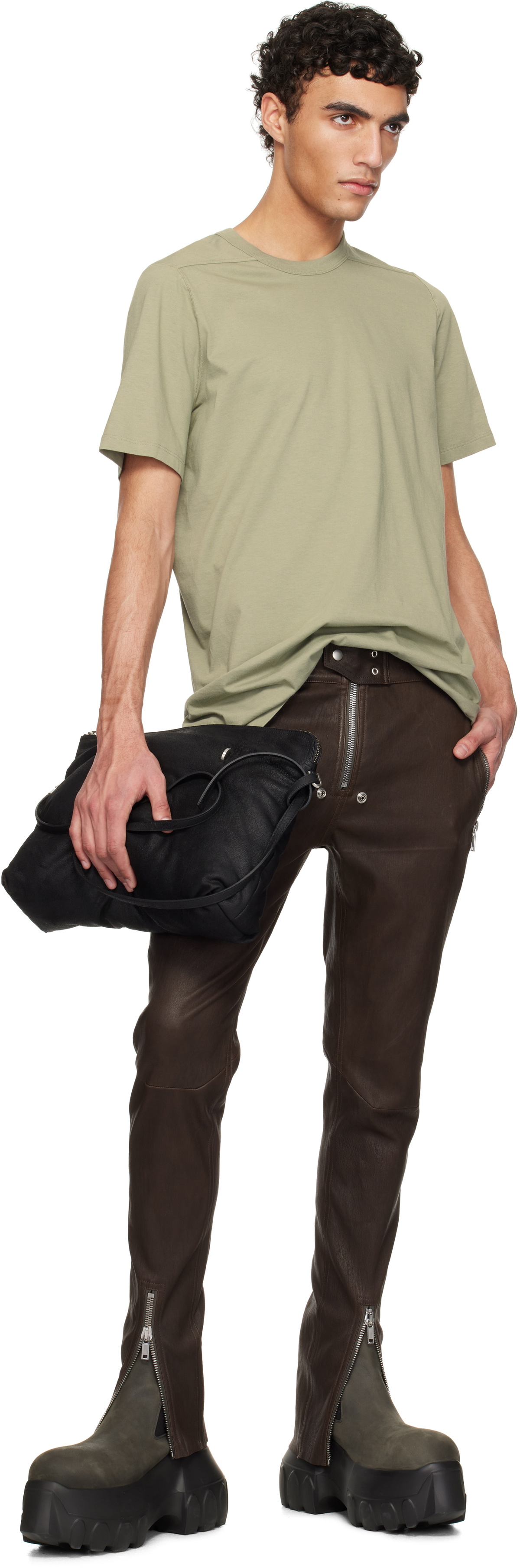 Rick Owens Black Hollywood Big Adri Bag