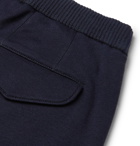 Ermenegildo Zegna - Tapered Cotton and Silk-Blend Jersey Sweatpants - Men - Navy