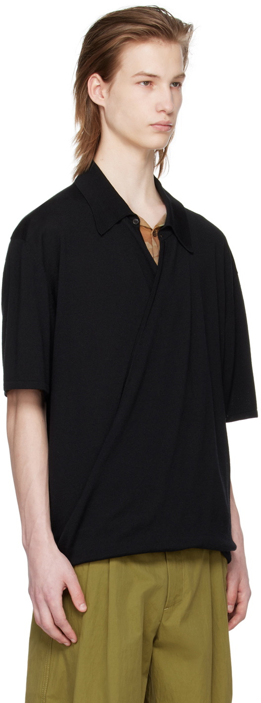 T/SEHNE SSENSE Exclusive Black Polo