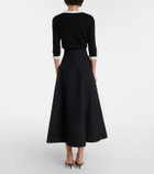 Valentino VGold Crepe Couture midi skirt