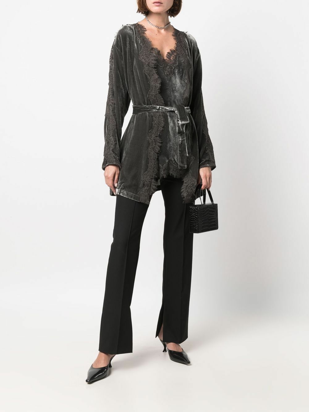 GOLDHAWK - Velvet Long Duster