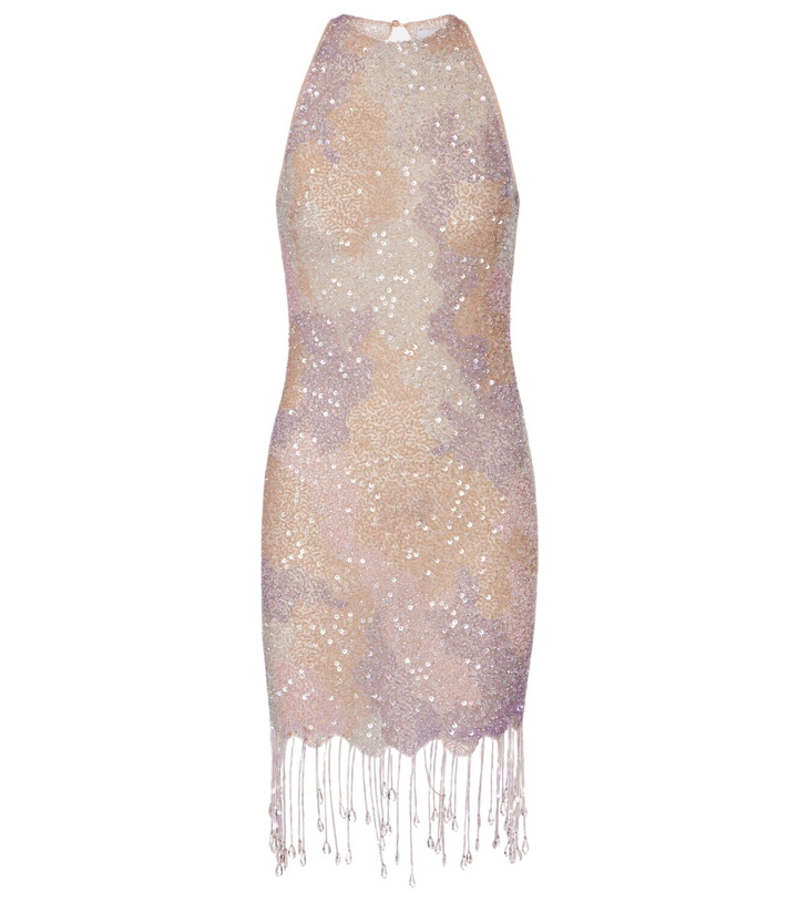 Photo: Clio Peppiatt Fringed sequined minidress