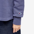 Champion Women's x Beams Boy Crew Sweat in Blue