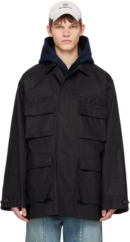 Photo: Balenciaga Black Cargo Jacket