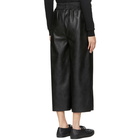 Stella McCartney Black Faux-Leather Mya Trousers