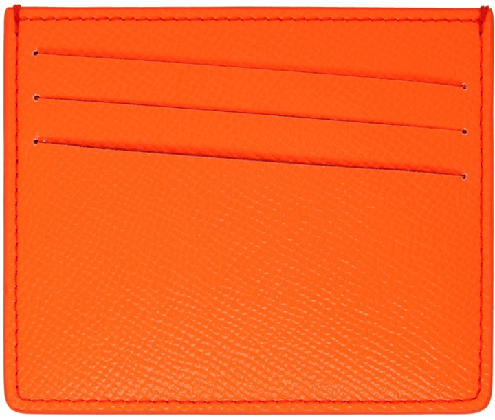 Photo: Maison Margiela Orange Leather Card Holder