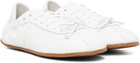 ABRA White Ballerina Leather Sneakers