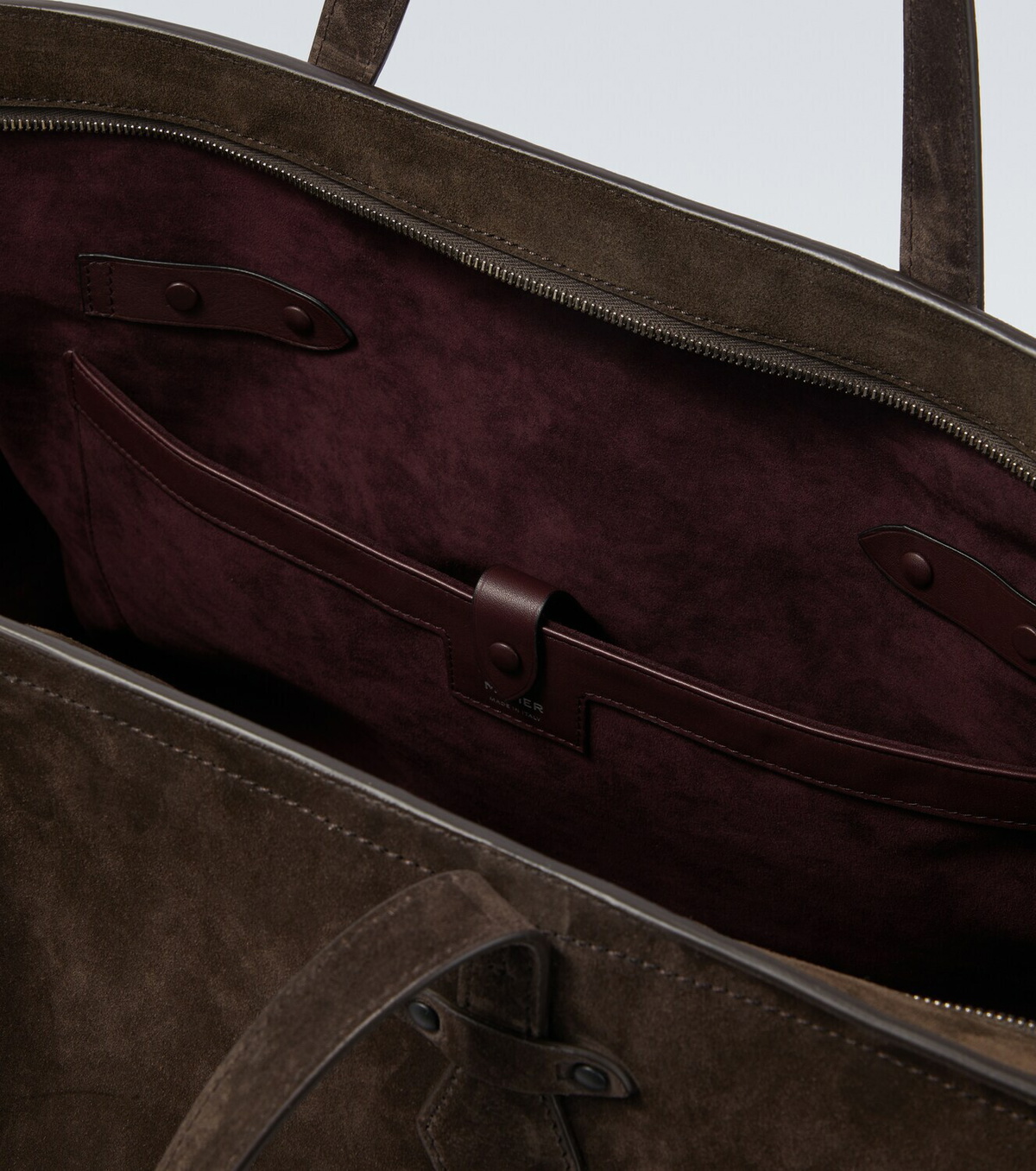Métier Sergeant suede duffel bag