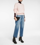 Acne Studios - High-rise straight-leg cropped jeans