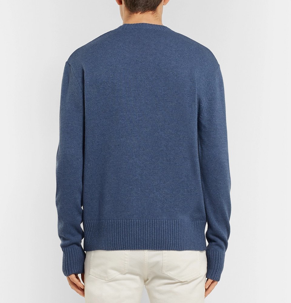 AMI - Knitted Sweater - Men - Blue AMI