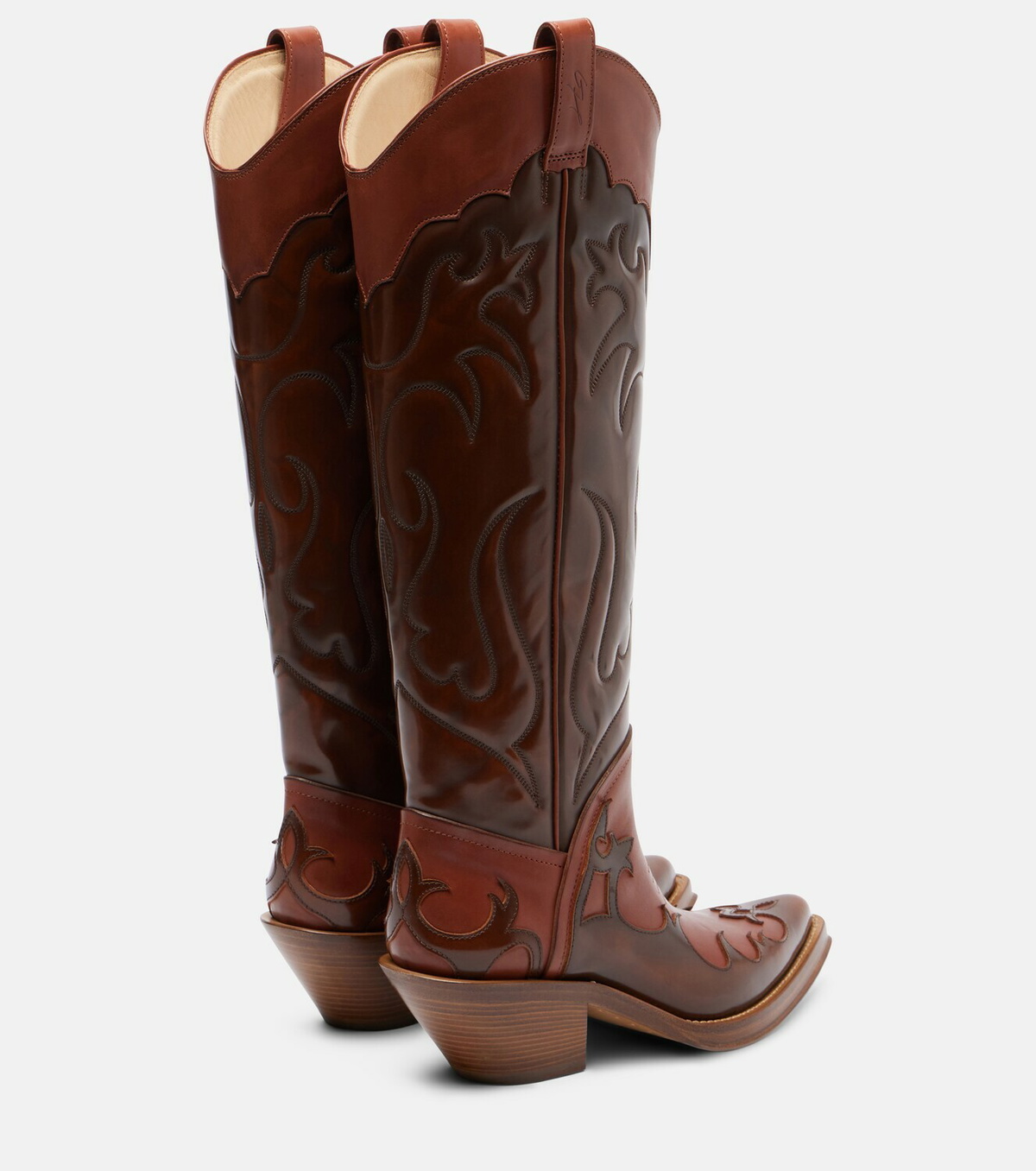 Gabriela Hearst Capitana leather cowboy boots