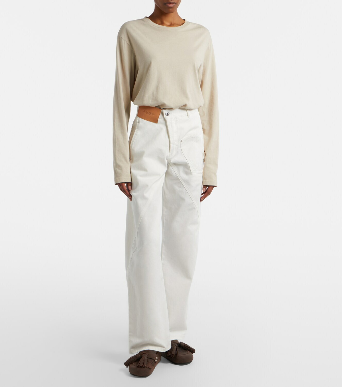JW Anderson Embroidered straight jeans