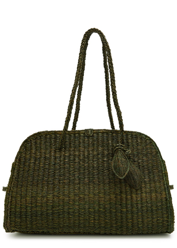 Photo: Jacquemus Le Turismo Raphia Raffia Tote bag - Green - One Size