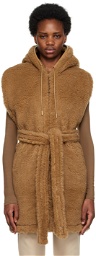 Max Mara Brown Camel Wool Vest