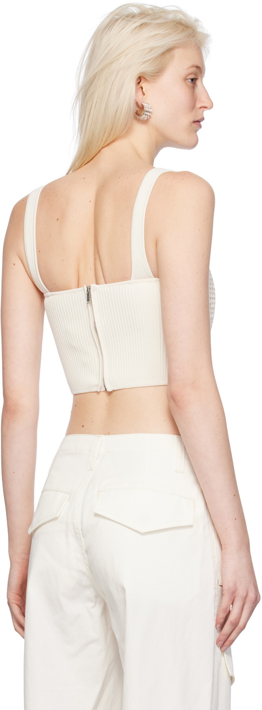 Dion Lee Off-White Suspend Tank Top