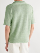 Inis Meáin - Donegal Linen Polo Shirt - Green