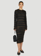 Acne Studios Ladder Knit Midi Dress
