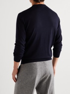 Ermenegildo Zegna - Wool and Cashmere-Blend Sweater - Blue