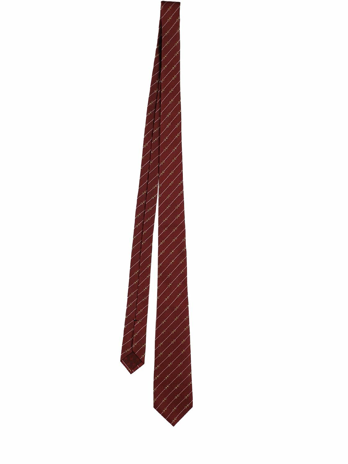 GUCCI 7cm Horsebit Silk Tie Gucci
