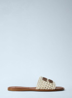 Miu Miu Crochet Slide Sandals