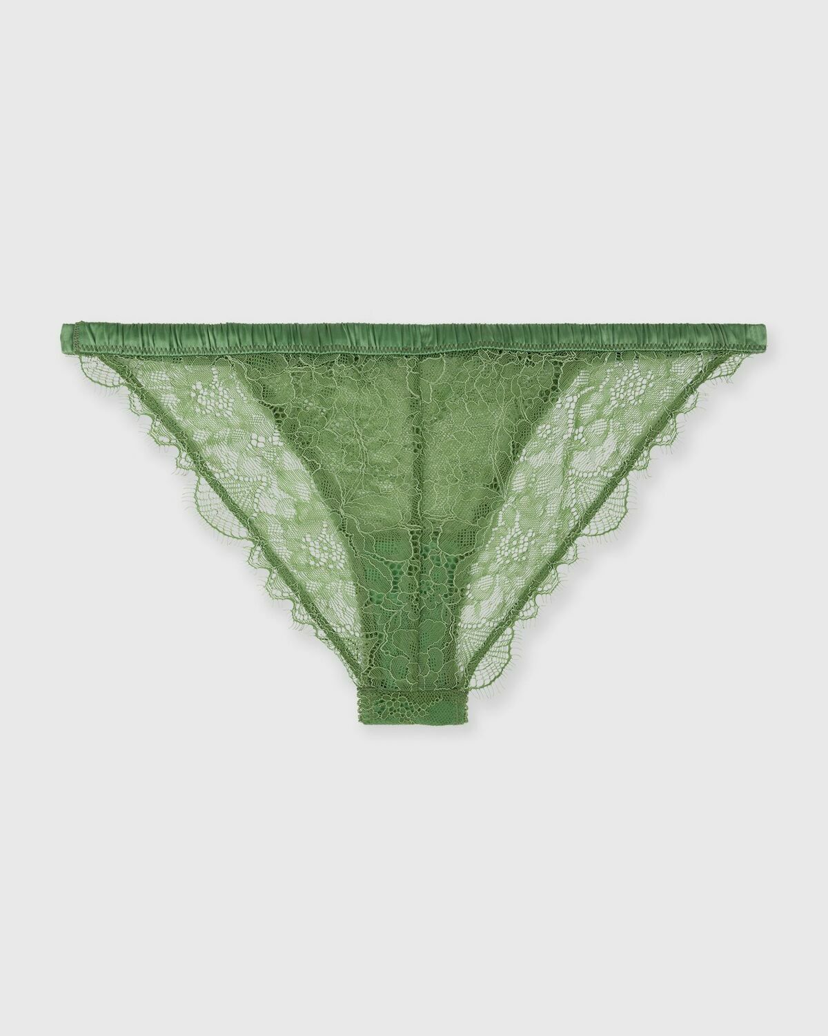 Love Stories Wild Rose Thong Green Womens Panty