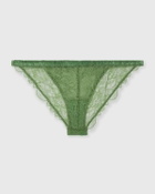 Love Stories Wild Rose Thong Green Womens Panty