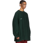 Vetements Green Inside-Out Shark Sweatshirt