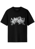 Amiri Garden Printed Cotton T-shirt Black