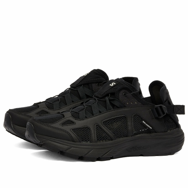 Photo: Salomon TECHSONIC Sneakers in Black/Vanilla Ice