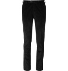 De Petrillo - Black Slim-Fit Cotton and Cashmere-Blend Corduroy Suit Trousers - Black