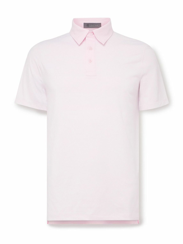 Photo: G/FORE - Striped Tech-Jersey Golf Polo Shirt - Pink