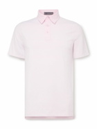 G/FORE - Striped Tech-Jersey Golf Polo Shirt - Pink