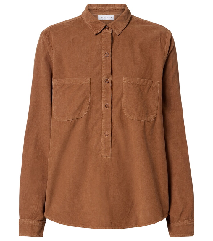 Photo: Velvet Arielle cotton corduroy shirt