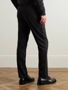Mr P. - Tapered Twill Trousers - Black
