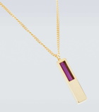 Tom Wood - Cube Sugilite sterling silver necklace