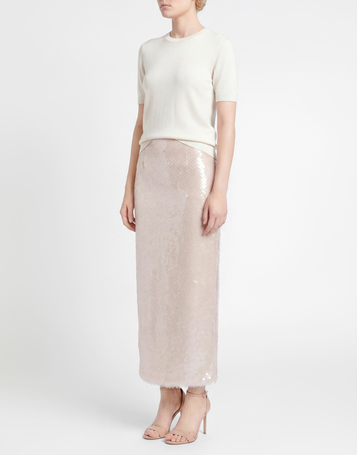 Mônot Womens Maxi skirt Blush