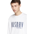 MISBHV White Double Embroidered Long Sleeve T-Shirt