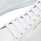 Saint Laurent Men's SL-39 Mid Top Sneakers in White/Blue