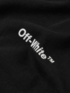 Off-White - Logo-Print Cotton-Jersey T-Shirt - Black