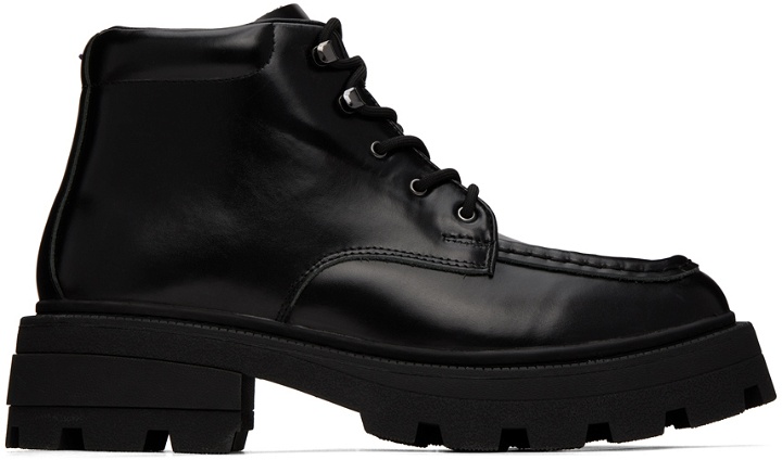 Photo: Eytys Black Tribeca Lace-Up Boots