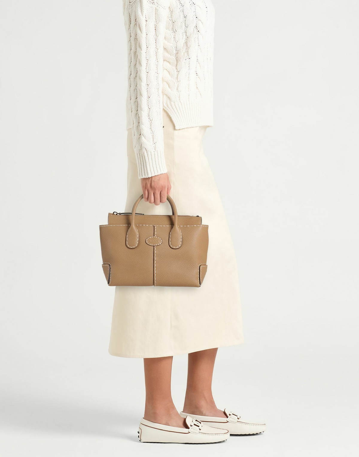 Tod's Womens Handbag Taupe
