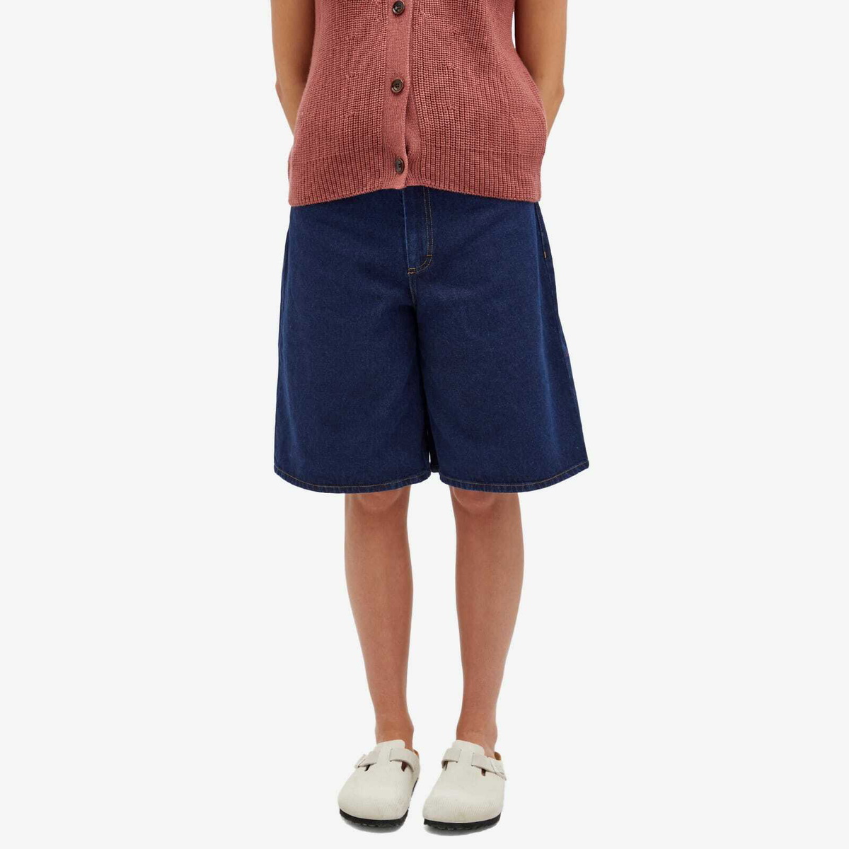 A Kind of Guise Women's Diellza Denim Shorts in Raw Riviera Denim