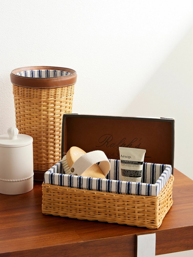 Photo: Ralph Lauren Home - Bailey Small Wicker and Embossed Leather Box
