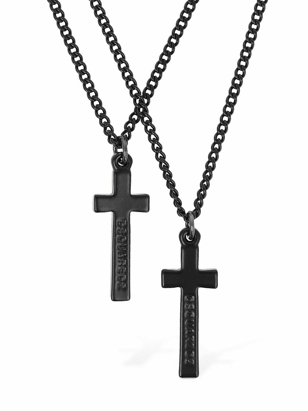 Photo: DSQUARED2 - Jesus Double Chain Necklace