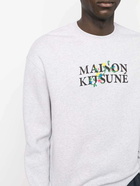 MAISON KITSUNE' - Logo Cotton Crewneck Sweashirt