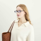 Le Specs Women's Honey Pot Blue Light Optical Glasses in Black/Blue Light Lens 