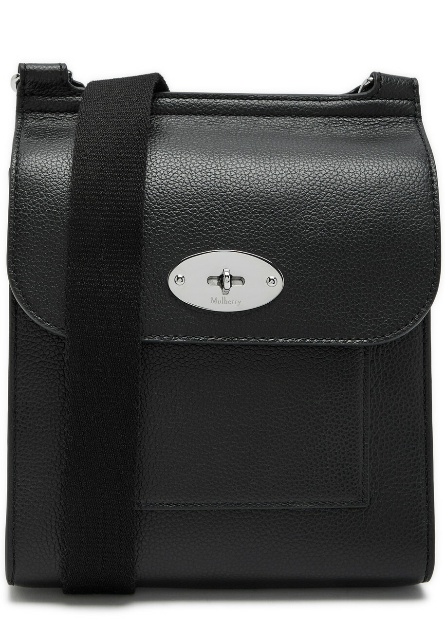 Mulberry Antony Small Grained Leather Cross-body bag - Black - One Size