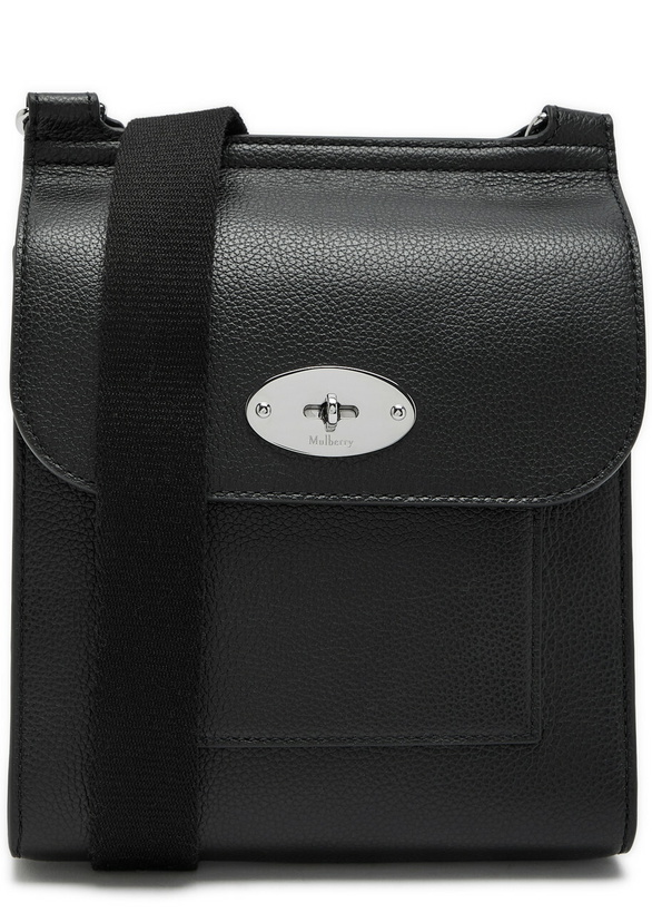 Photo: Mulberry Antony Small Grained Leather Cross-body bag - Black - One Size