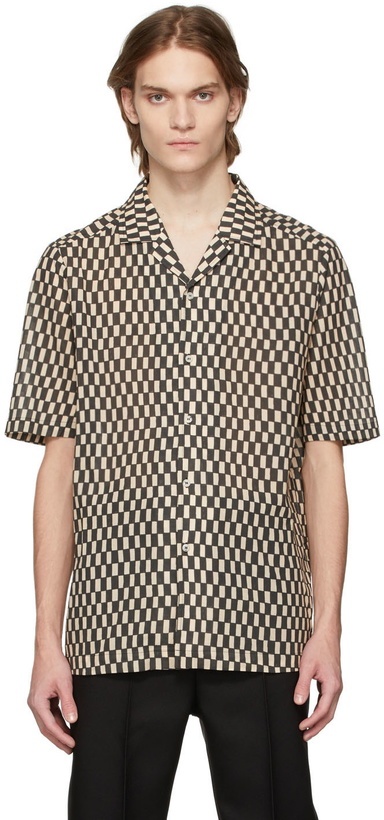 Photo: Nanushka Black & Beige Maitho Shirt